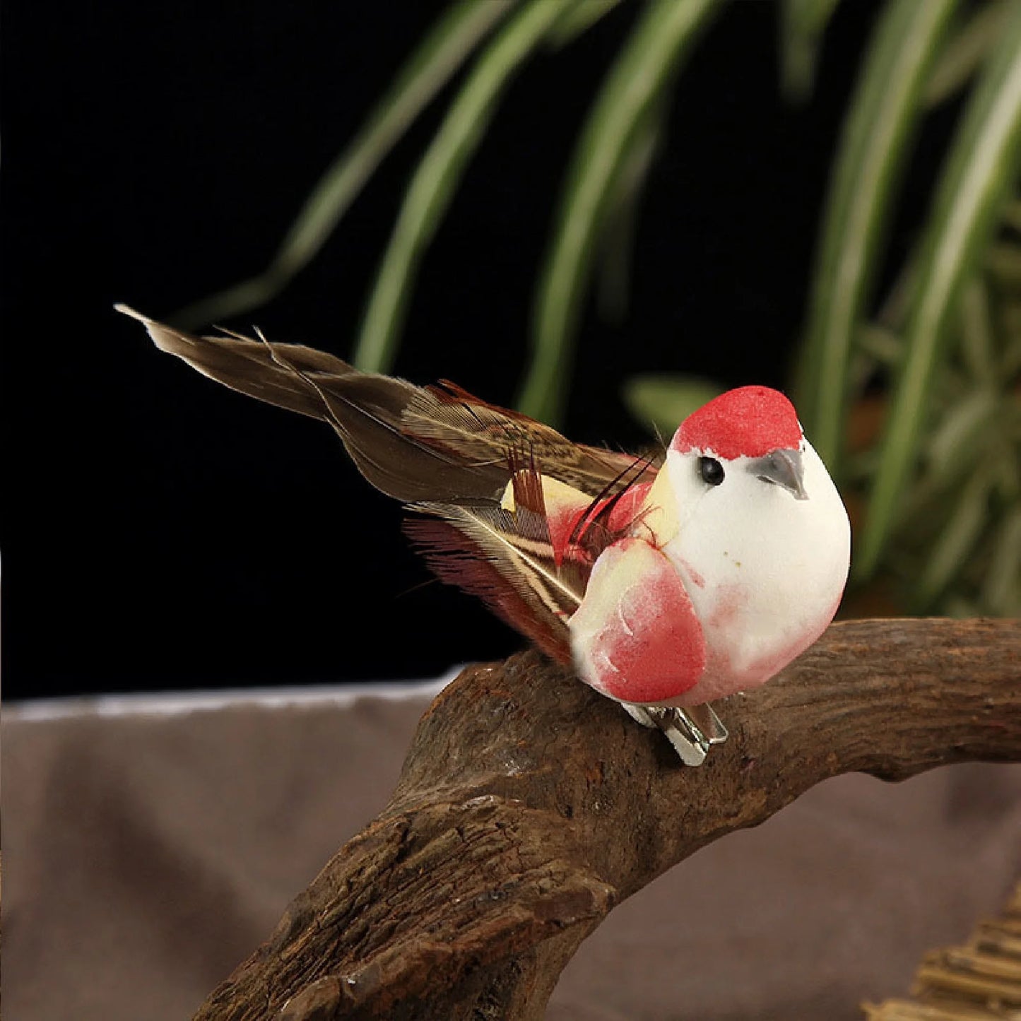 6-Pack Mini Artificial Foam Birds for Home & Kids Decor