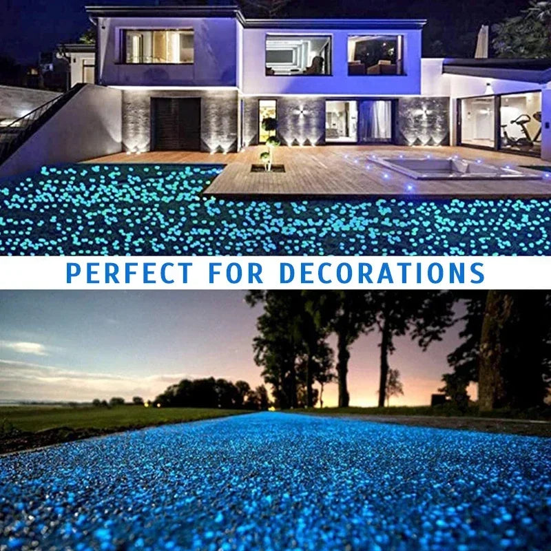 Glow in Dark Luminous Pebbles for Garden & Aquarium Decor