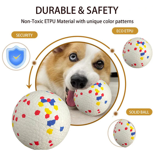 Bite-Resistant E-TPU Dog Ball Toy - High Elasticity & Durable