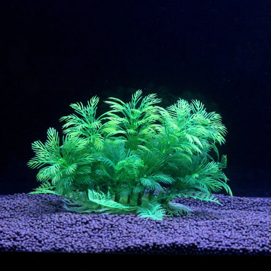 Green Artificial Plastic Aquarium Plant Decor - Fish Tank Ornament