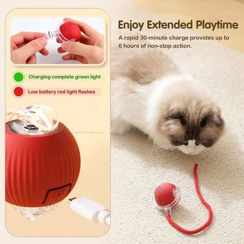 Smart Interactive Cat Ball Toy | Automatic Self-Moving for Cats