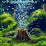 Aquarium Volcano Air Stone Bubble Aerator Decoration for Fish Tanks