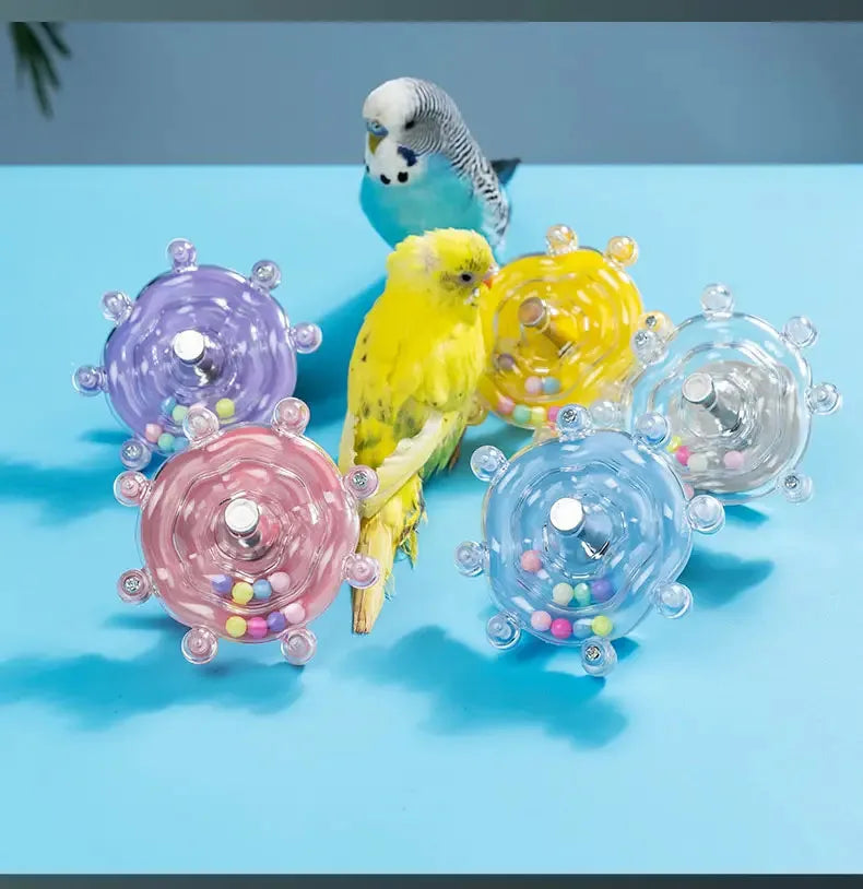 Parrot Interactive Rotating Treat Dispenser | Mental Stimulation Toy