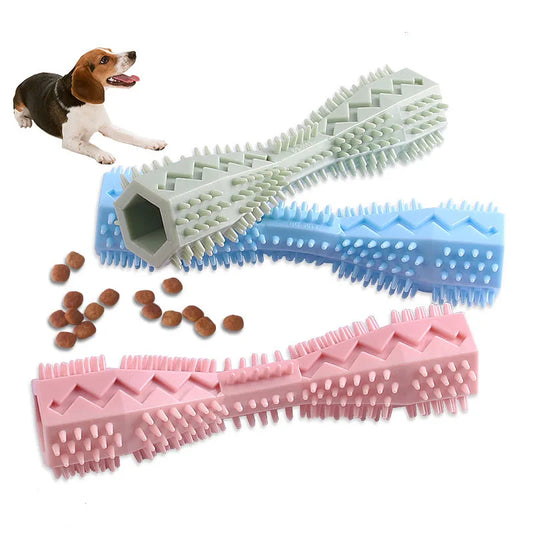 Dog Toothbrush Chew Toy - Durable Dental Cleaning Stick