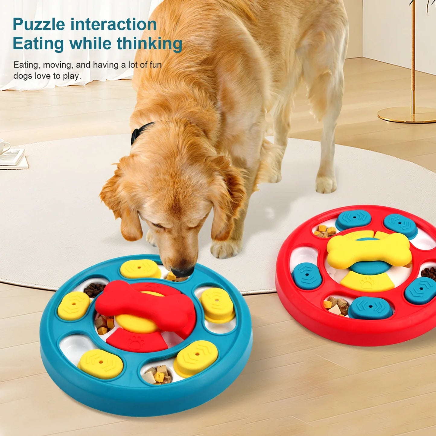 Interactive Dog Puzzle Slow Feeder & IQ Toy - Pet Fun