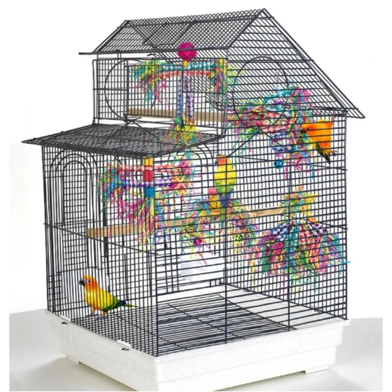 5-Piece Natural Wood Parrot Chewing & Enrichment Toy Set