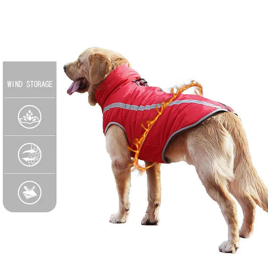 Large Dog Winter Coat - Waterproof, Warm & Reflective for Canadian Winters