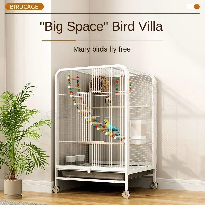 Luxury Large Bird Villa Cage for Breeding Parrots & Exotic Birds
