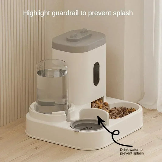 Automatic Pet Feeder: Integrated Food & Water for Cats & Dogs LC