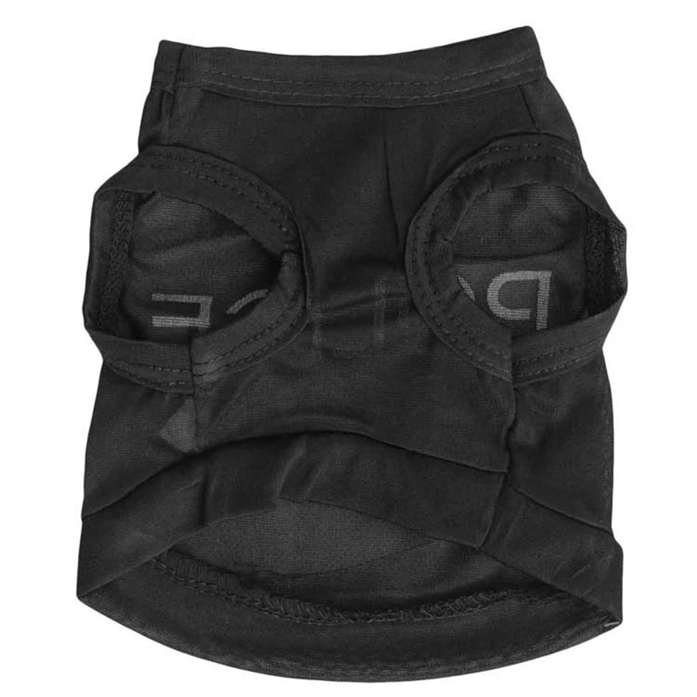 Police Dog Costume Vest - Black Cosplay Pet Apparel