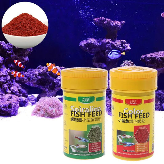 Premium Spirulina Tropical Fish Food - Enhances Fish Colour