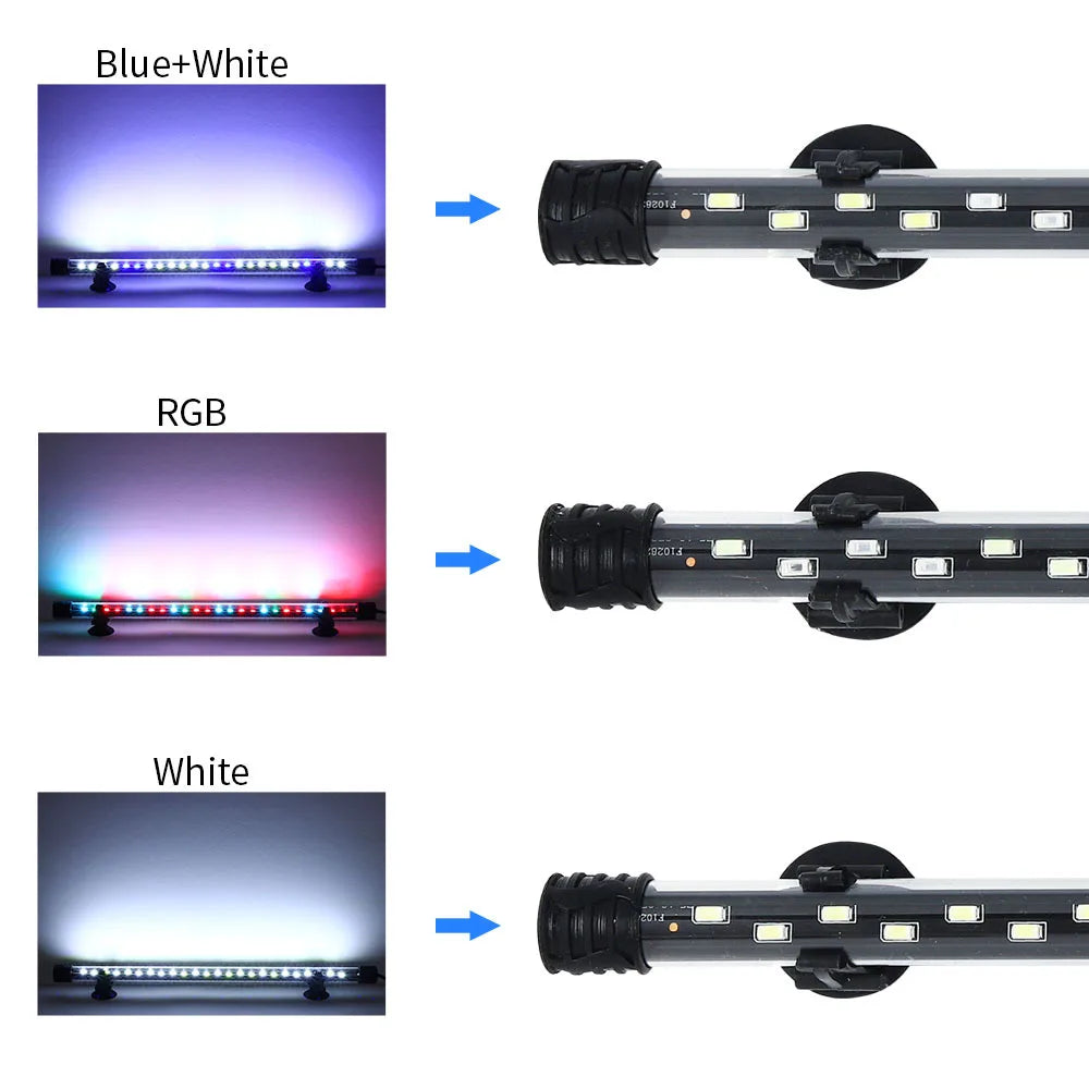 Aquarium LED Clip Light | Waterproof Fish Tank Plant Grow Lamp 18-58cm
