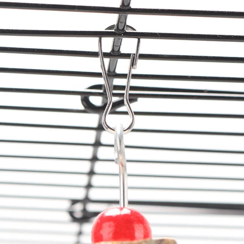 Natural Wooden Parrot Chew Toy | Safe Bird Cage Enrichment Canada