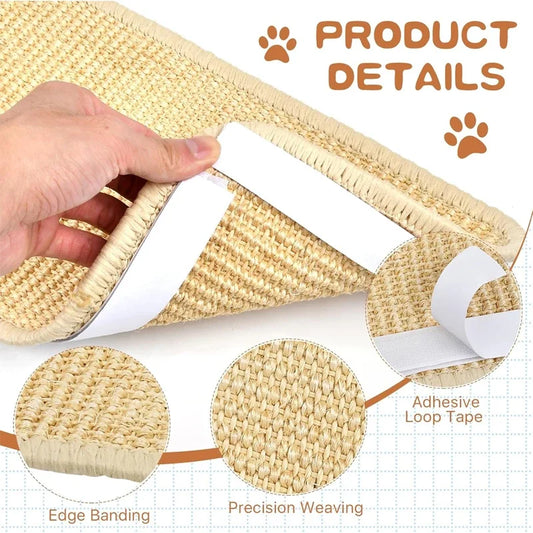 Natural Sisal Cat Scratcher Mat: Protect Your Canadian Home