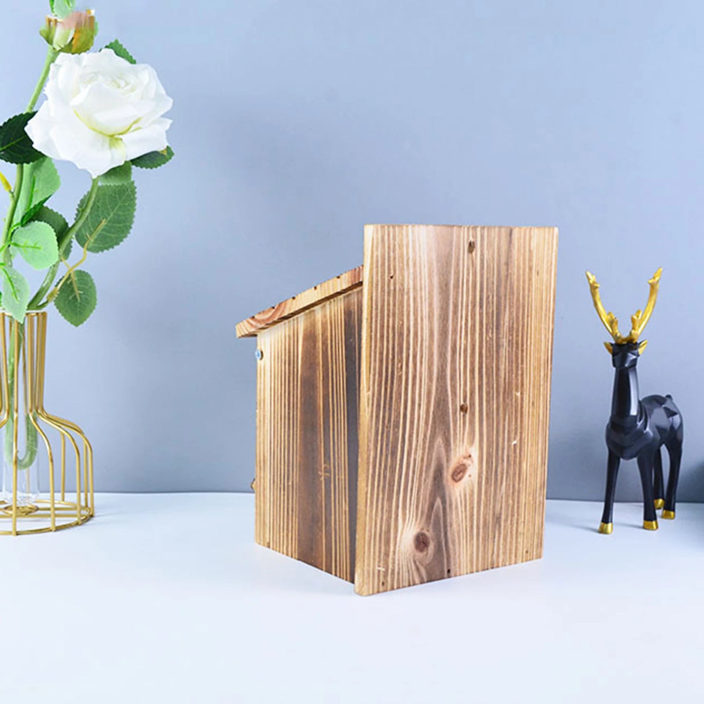 Weatherproof Wooden Bird House for Canadian Outdoor Birds