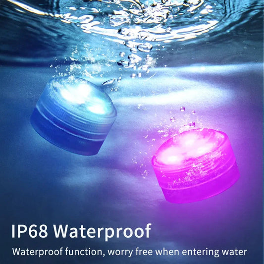 IP68 RGB LED Submersible Light - Remote Control for Aquarium, Pool