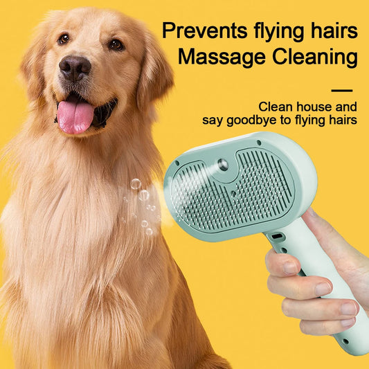 Steam Spray Cat & Dog Grooming Brush - Luxury Pet Care for Canada
