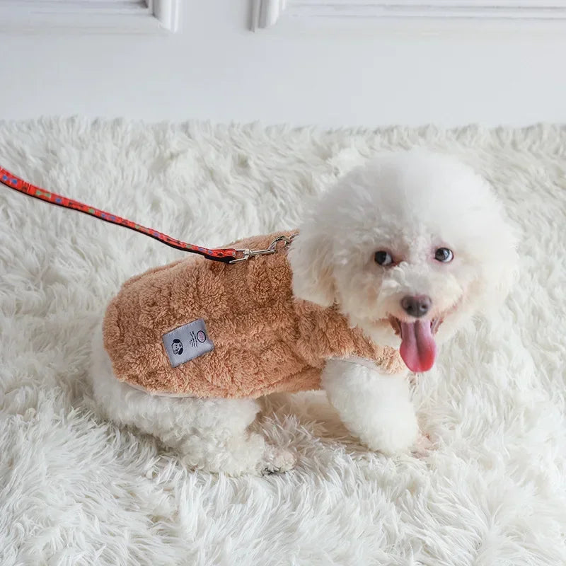 Cozy Fleece Dog & Cat Sweater - Warm Winter Pullover for Small Breeds