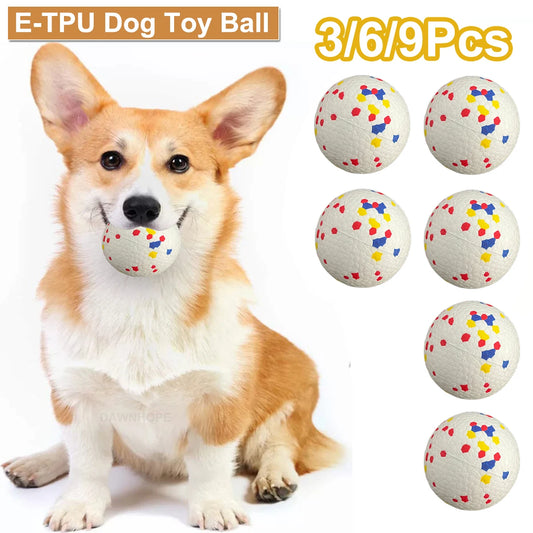 Bite-Resistant E-TPU Dog Ball Toy - High Elasticity & Durable