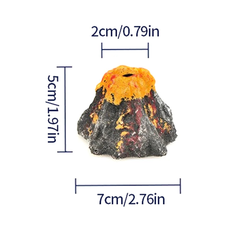 Aquarium Volcano Air Stone Bubble Aerator Decoration for Fish Tanks