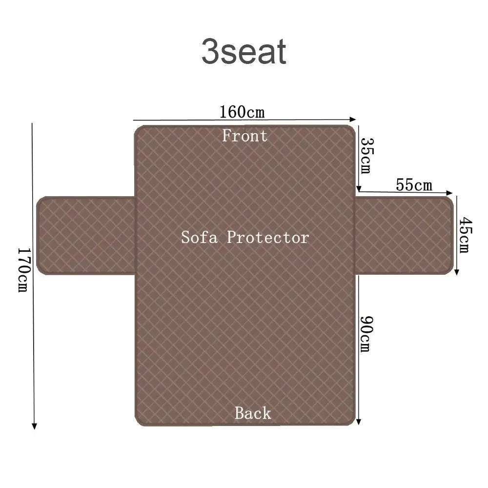 Waterproof Quilted Sofa Cover | Pet & Kid Couch Protector Slipcover