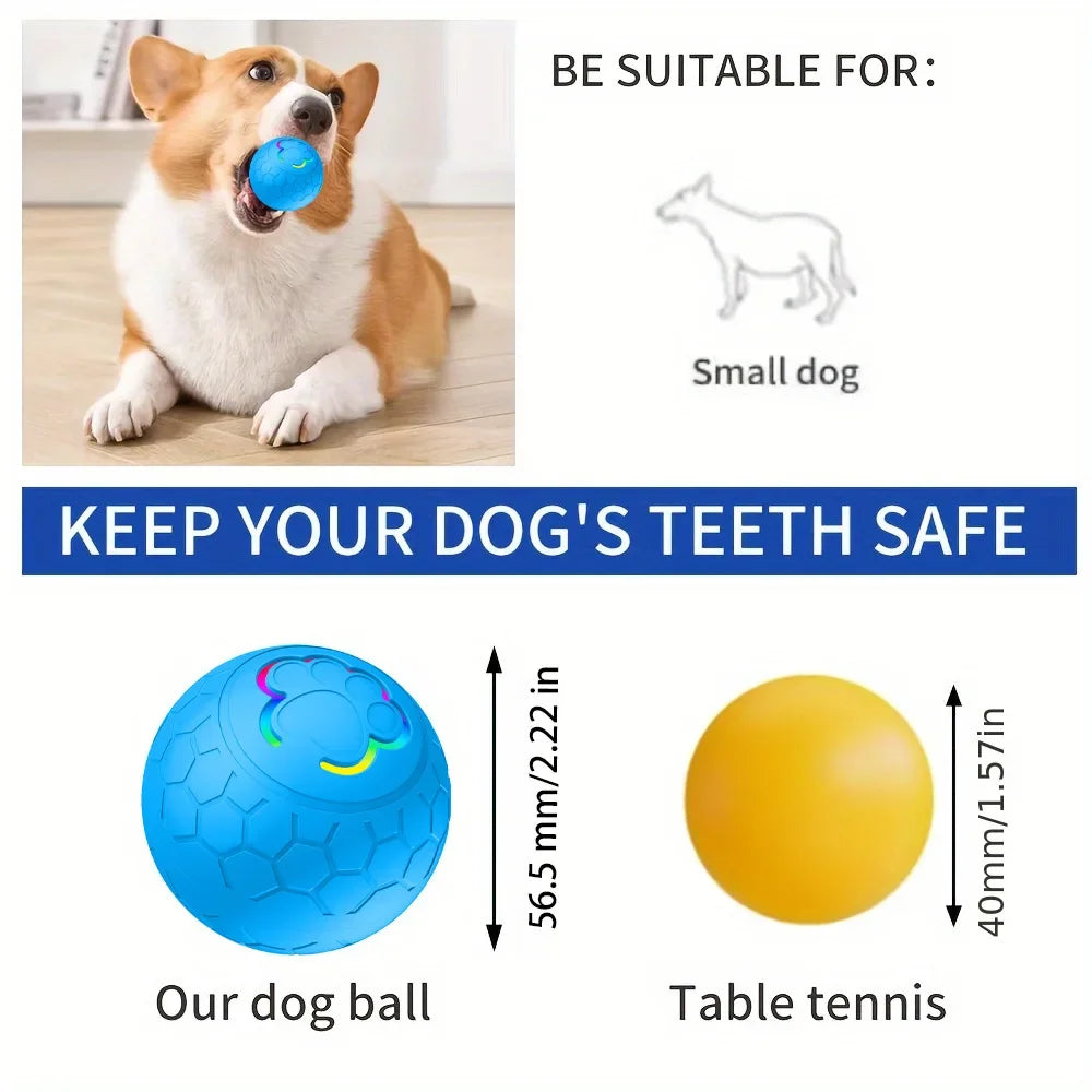 Xiaomi Smart Pet Ball: LED Auto-Bounce Dog & Cat Toy