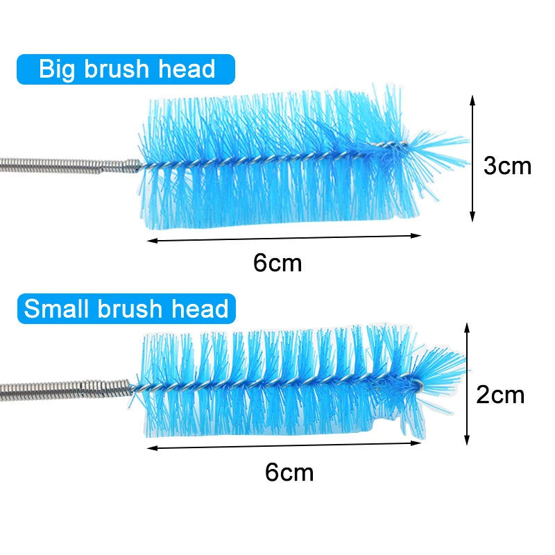 Aquarium Filter & Hose Cleaning Brush | Stainless Steel