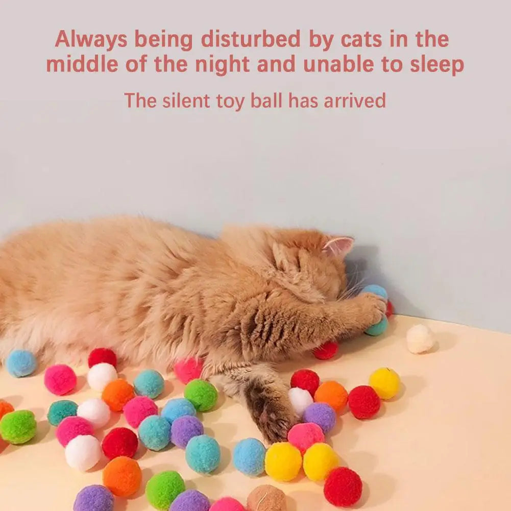 Silent Interactive Cat Toy Launcher & Plush Balls
