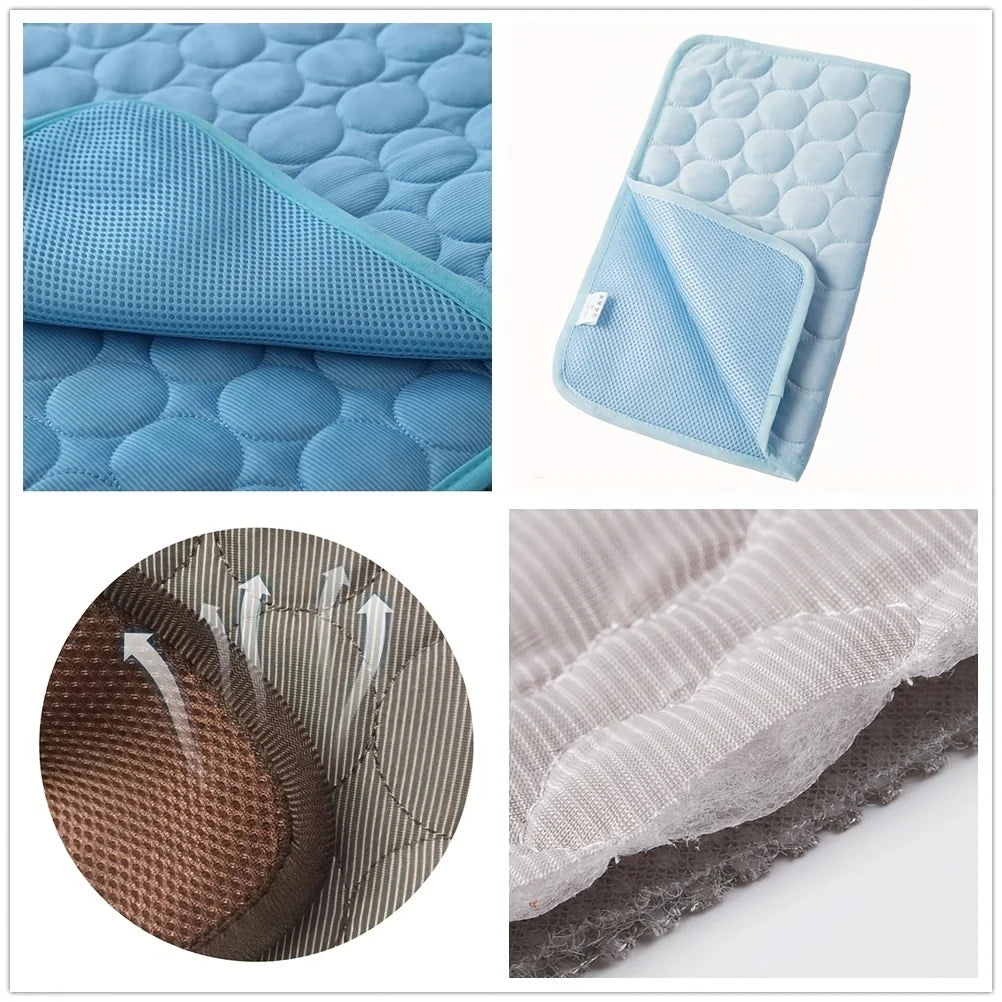 Dog and Cat Cooling Mat | Summer Pet Cold Bed & Cat Ice Pad