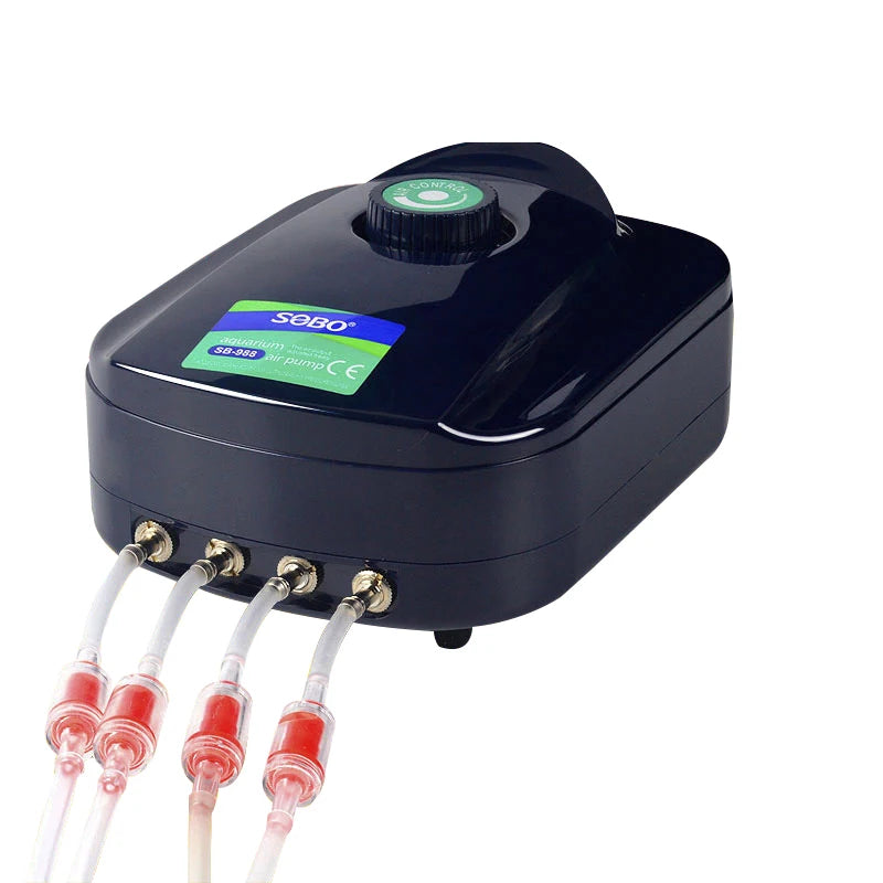 SOBO Silent Adjustable High Power Aquarium Air Pump Oxygenator