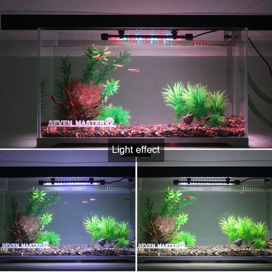 Aquarium LED Clip Light | Waterproof Fish Tank Plant Grow Lamp 18-58cm