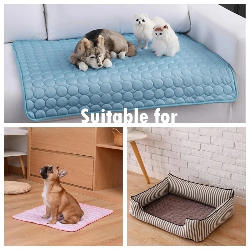 Dog and Cat Cooling Mat | Summer Pet Cold Bed & Cat Ice Pad