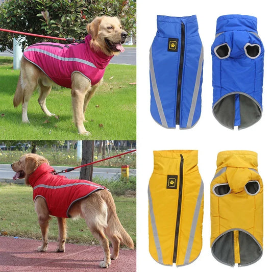 Large Dog Winter Coat - Waterproof, Warm & Reflective for Canadian Winters