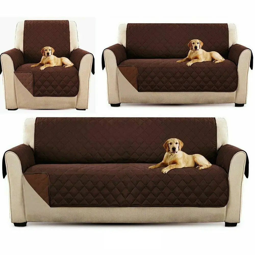Waterproof Quilted Sofa Cover | Pet & Kid Couch Protector Slipcover