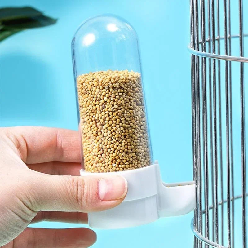 Automatic Hanging Bird Water & Seed Dispenser for Cages