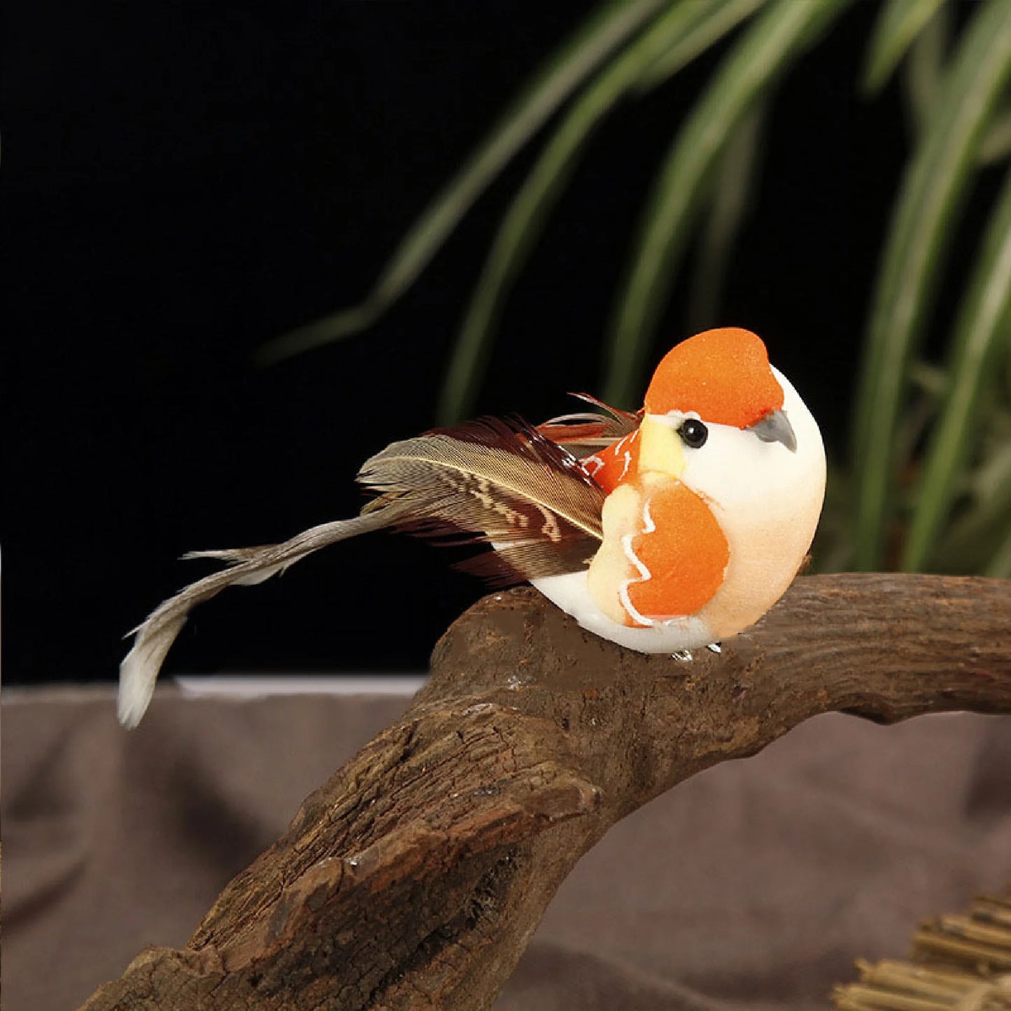 6-Pack Mini Artificial Foam Birds for Home & Kids Decor