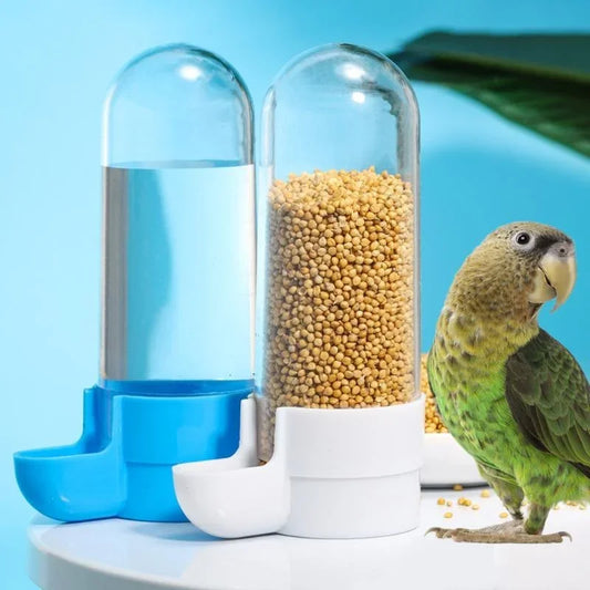 Automatic Hanging Bird Water & Seed Dispenser for Cages