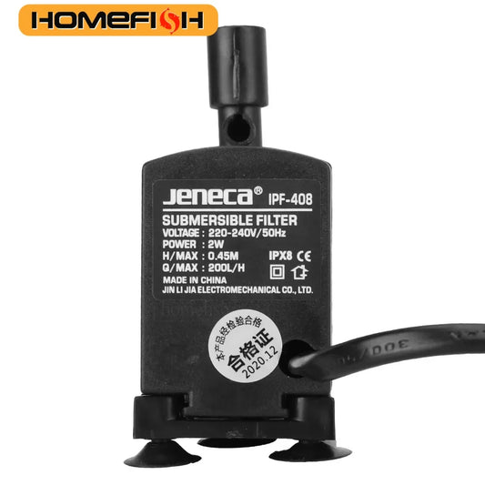 3-in-1 Mini Aquarium Filter & Oxygenator | Submersible Fish Tank Purifier