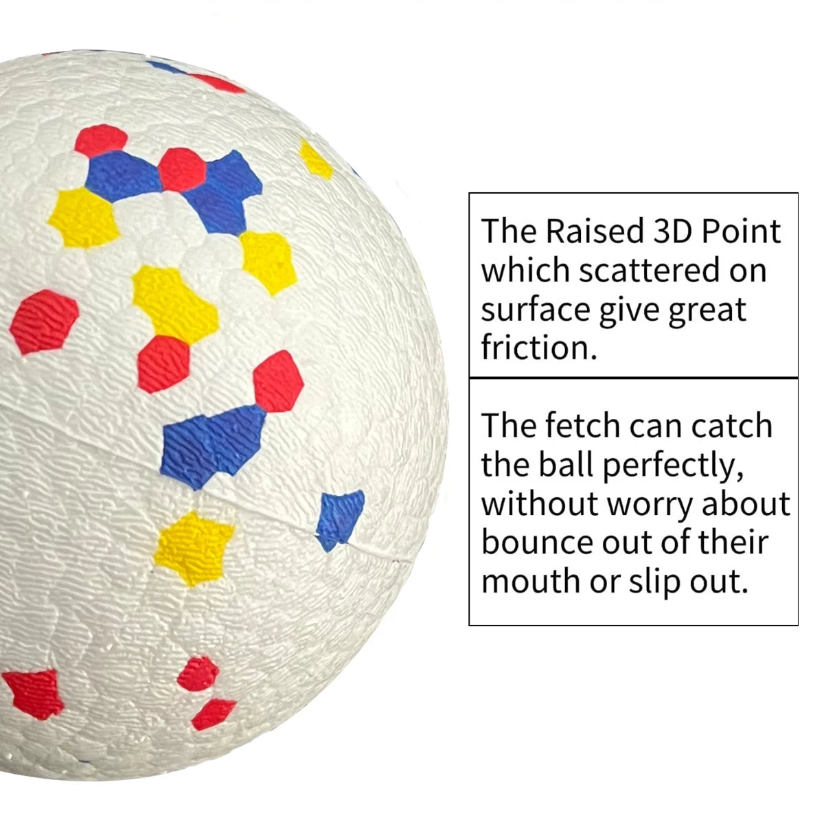 Bite-Resistant E-TPU Dog Ball Toy - High Elasticity & Durable