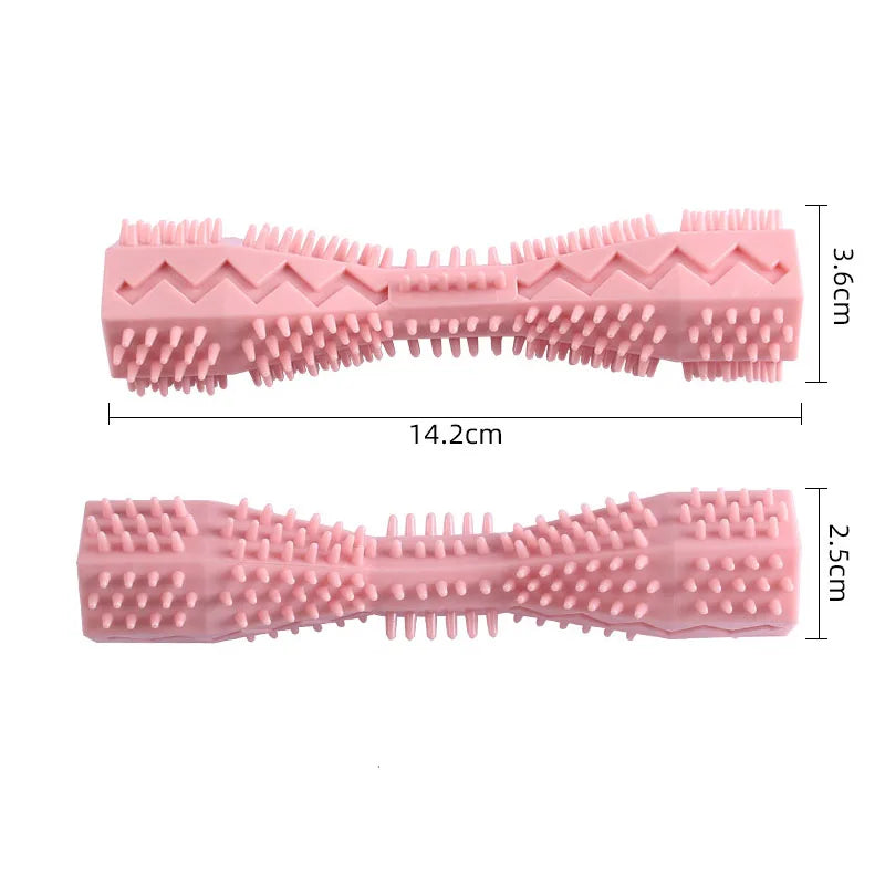 Dog Toothbrush Chew Toy - Durable Dental Cleaning Stick