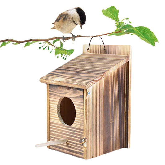 Weatherproof Wooden Bird House for Canadian Outdoor Birds
