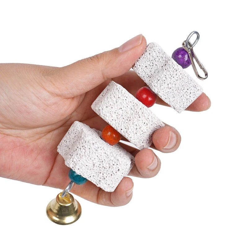Parrot Beak Grinding Calcium Stone & Chew Toy | Birds & Small Pets