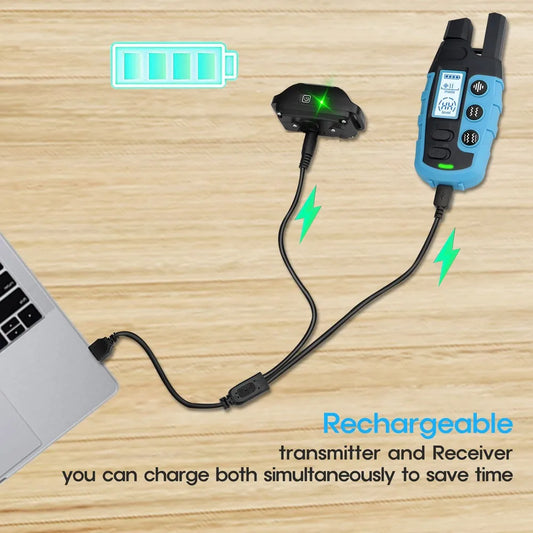 No Shock Dog Training Collar: 3300ft Range, Waterproof E-Collar