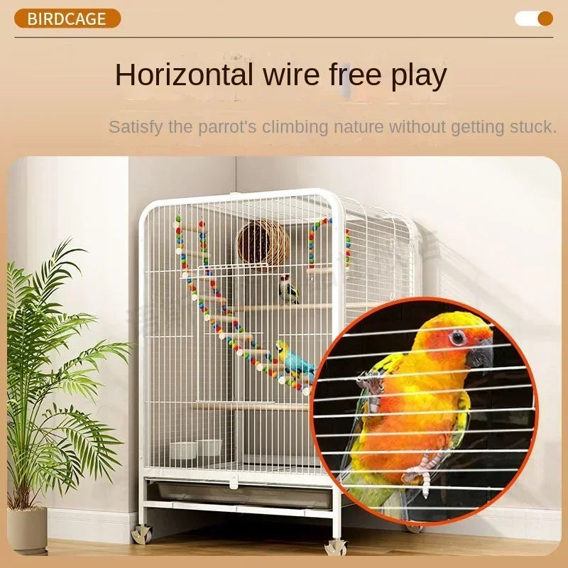 Luxury Large Bird Villa Cage for Breeding Parrots & Exotic Birds