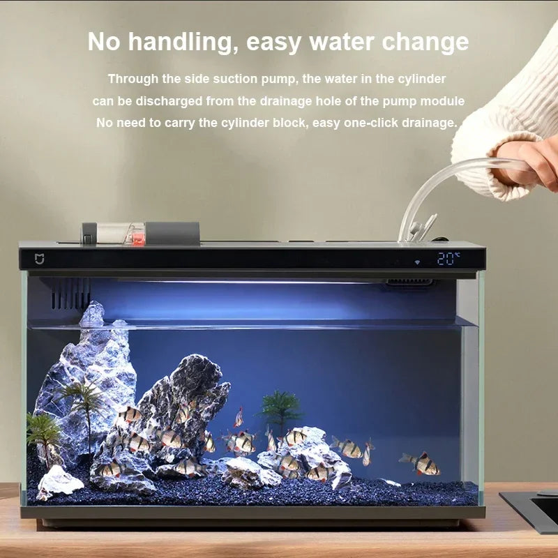 Xiaomi Mijia MYG100 Smart Fish Tank - App Control, Auto Feeder