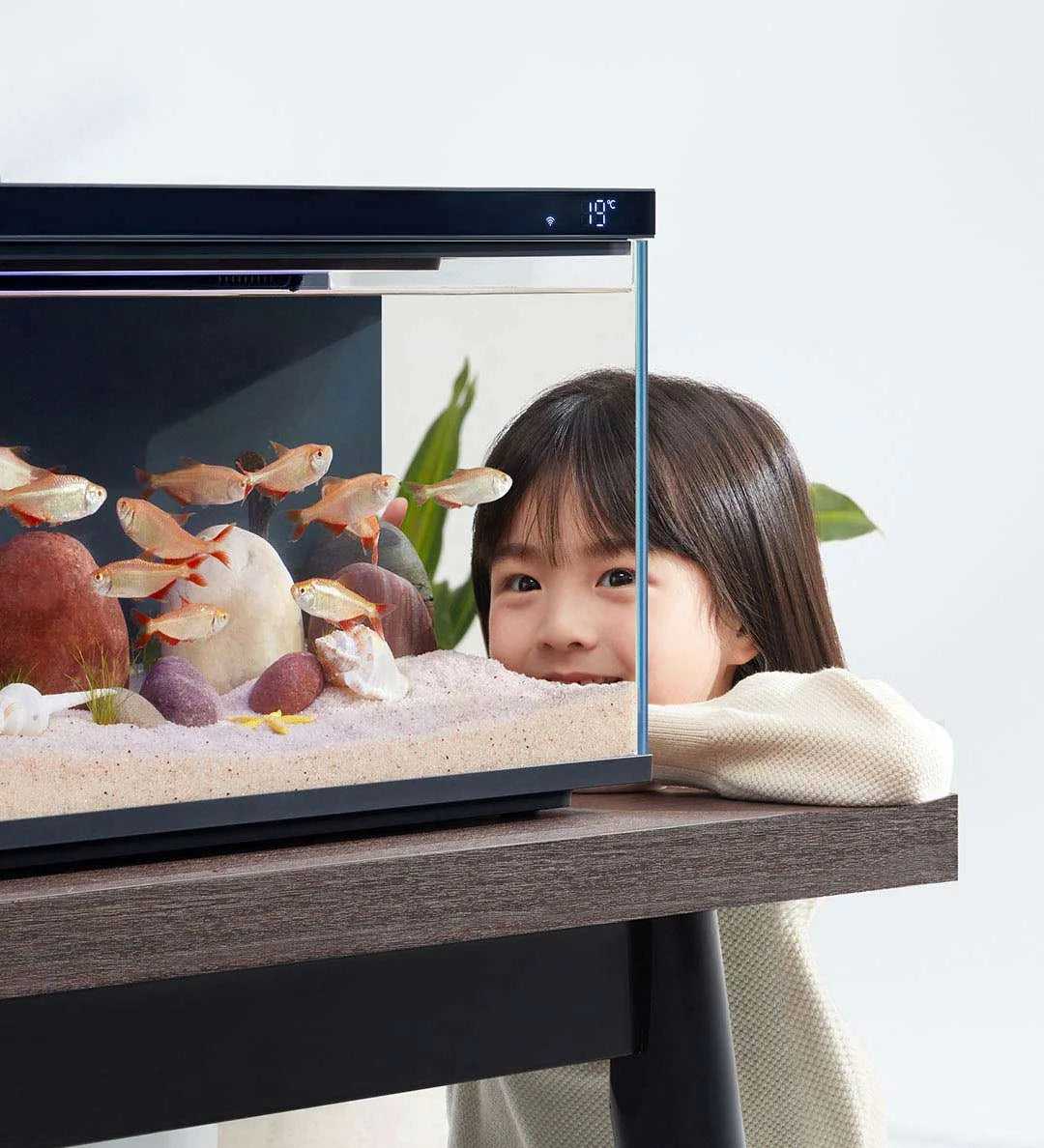 Xiaomi Mijia MYG100 Smart Fish Tank - App Control, Auto Feeder