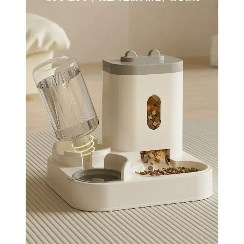 Automatic Pet Feeder: Integrated Food & Water for Cats & Dogs LC