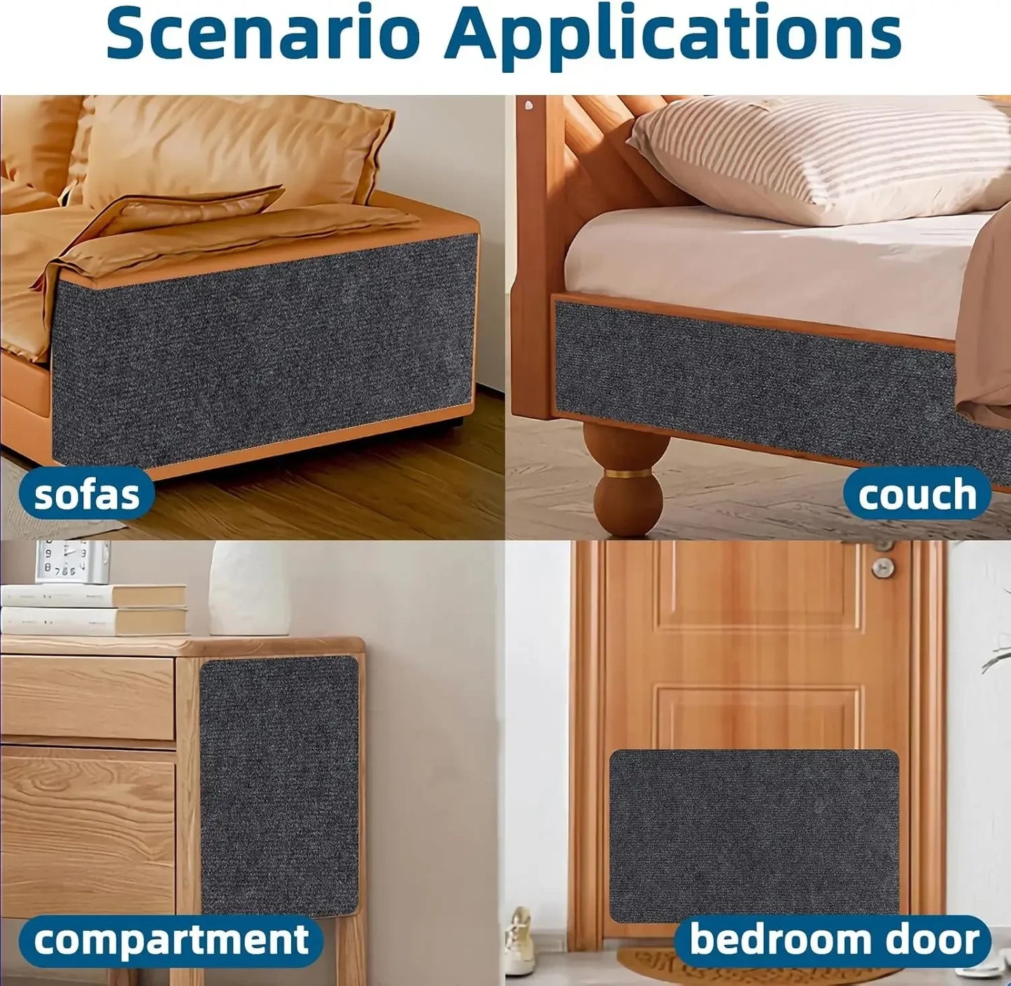 DIY Trimmable Cat Furniture Protector & Scratcher Mat - 7 Colors