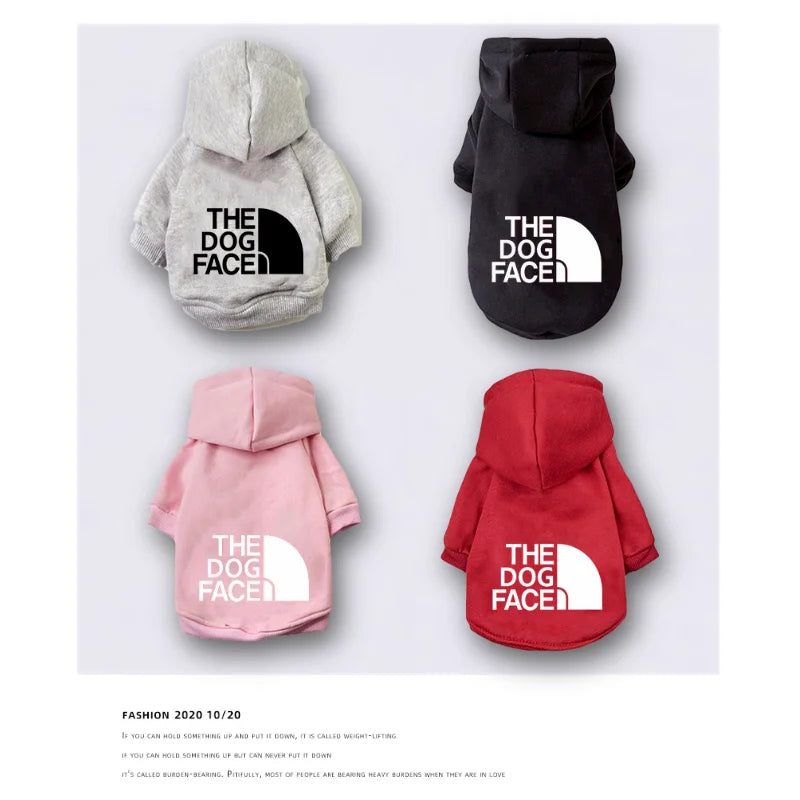 The Dog Face Inspired Warm Dog Hoodie & Wind Coat - All Sizes