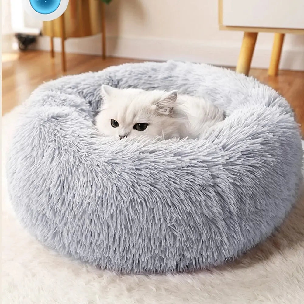 Ultra-Soft Plush Cat & Small Dog Bed | Warm Pet Nest